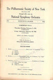 Mengelberg, Willem - Lot of 6 Concert Programs Carnegie Hall 1922-1923