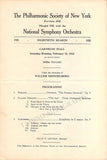 Mengelberg, Willem - Lot of 6 Concert Programs Carnegie Hall 1922-1923