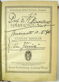 Mengelberg, Willem - Signed Mahler Symphony 7 Score 1941