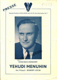 Menuhin, Yehudi - 3 Concert Programs 1946-1953 + Playbill