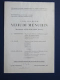Menuhin, Yehudi - Lot of 5 programs/playbills 1931-1953