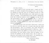 Messager, Andre - Autograph Letter Signed to Enrico Caruso