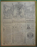 Met Opera Program Season 1889-90! - Mounted on mat