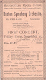 Metropolitan Opera - Collection of Program Clips 1885-1905