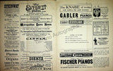 Metropolitan Opera - Full Program Lot 1889-1900
