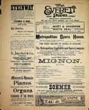 Metropolitan Opera - Full Program Lot 1889-1900