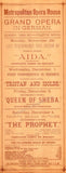 Metropolitan Opera - Lot of 15 Playbills Season 1886-87