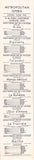 Metropolitan Opera - Lot of "Snake-style" Playbills 1961-1963