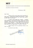 Metropolitan Opera - Lot of Typed Letters Signed From Managers and Staff