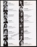 Metropolitan Opera - Season Guide 2001-2002 Signed by Multiple Artists