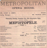 Metropolitan Opera - Set of Clips from the 1st Season 1883-1884