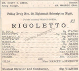 Metropolitan Opera - Set of Clips from the 1st Season 1883-1884