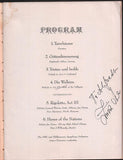 Milanov, Zinka - Signed Program 1944