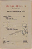 Milstein, Nathan - Signed Program Havana 1948