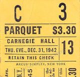 Mitropoulos, Dimitri - Concert Program Carnegie Hall 1942-43