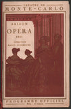 Monte Carlo Opera - Program Lot 1924-1931