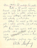 Morfova, Kristyna - Autograph Letter Signed 1926