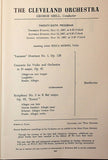 Morini, Erica - Szell, George - Double Signed Program Cleveland 1967