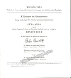 Musica Viva Festival - Bavarian State Opera and Radio - Lot of 8 Programs 1952-1962