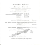 Musica Viva Festival - Bavarian State Opera and Radio - Lot of 8 Programs 1952-1962