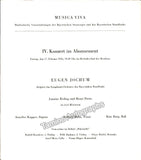 Musica Viva Festival - Bavarian State Opera and Radio - Lot of 8 Programs 1952-1962