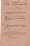 Mussolini, Benito - Emanuele III, Vittorio - Double Signed Document