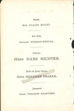 Neruda, Wilma - Concert Program London 1880 - Hans Richter