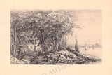 New York Houses and Landscapes - Collection of 61 Plates by Eliza Greatorex 1870s