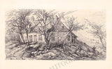 New York Houses and Landscapes - Collection of 61 Plates by Eliza Greatorex 1870s