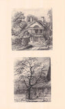 New York Houses and Landscapes - Collection of 61 Plates by Eliza Greatorex 1870s