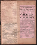 New York Opera and Theater Program Clip Album 1891-1894
