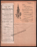 New York Opera and Theater Program Clip Album 1891-1894