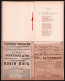 New York Opera and Theater Program Clip Album 1891-1894