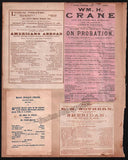New York Opera and Theater Program Clip Album 1891-1894