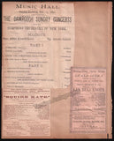 New York Opera and Theater Program Clip Album 1891-1894