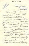 Nicolini, Ernesto - Autograph Letter Signed 1896