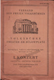 Nikisch, Arthur - Program Lot 1895-1920
