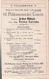 Nikisch, Arthur - Program Lot 1895-1920