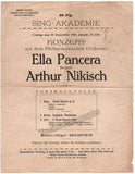Nikisch, Arthur - Program Lot 1895-1920