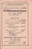 Nikisch, Arthur - Program Lot 1895-1920