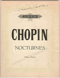 Nocturnes (Chopin) Signed Score