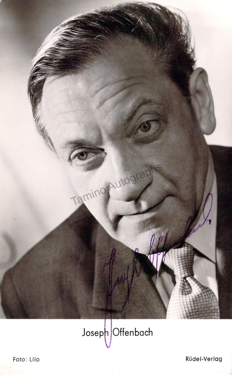 Offenbach, Joseph Signed Photograph Tamino