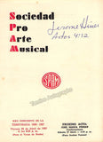 Opera Singers - Lot of 8 Signed Programs Havana 1940s-1950s
