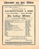 Operetta - Musicals - Theater - Vienna - Lot of 15 Playbills 1916-1925