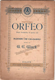 Orfeo - Teatro La Scala Program-Libretto 1891