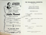 Ormandy, Eugene - Philadelphia Orchestra Program Lot 1932-1950
