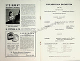Ormandy, Eugene - Philadelphia Orchestra Program Lot 1932-1950