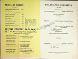 Ormandy, Eugene - Philadelphia Orchestra Program Lot 1932-1950