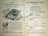Ormandy, Eugene - Philadelphia Orchestra Program Lot 1932-1950