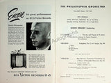 Ormandy, Eugene - Philadelphia Orchestra Program Lot 1932-1950